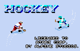 Hockey title screen for Atari Lynx